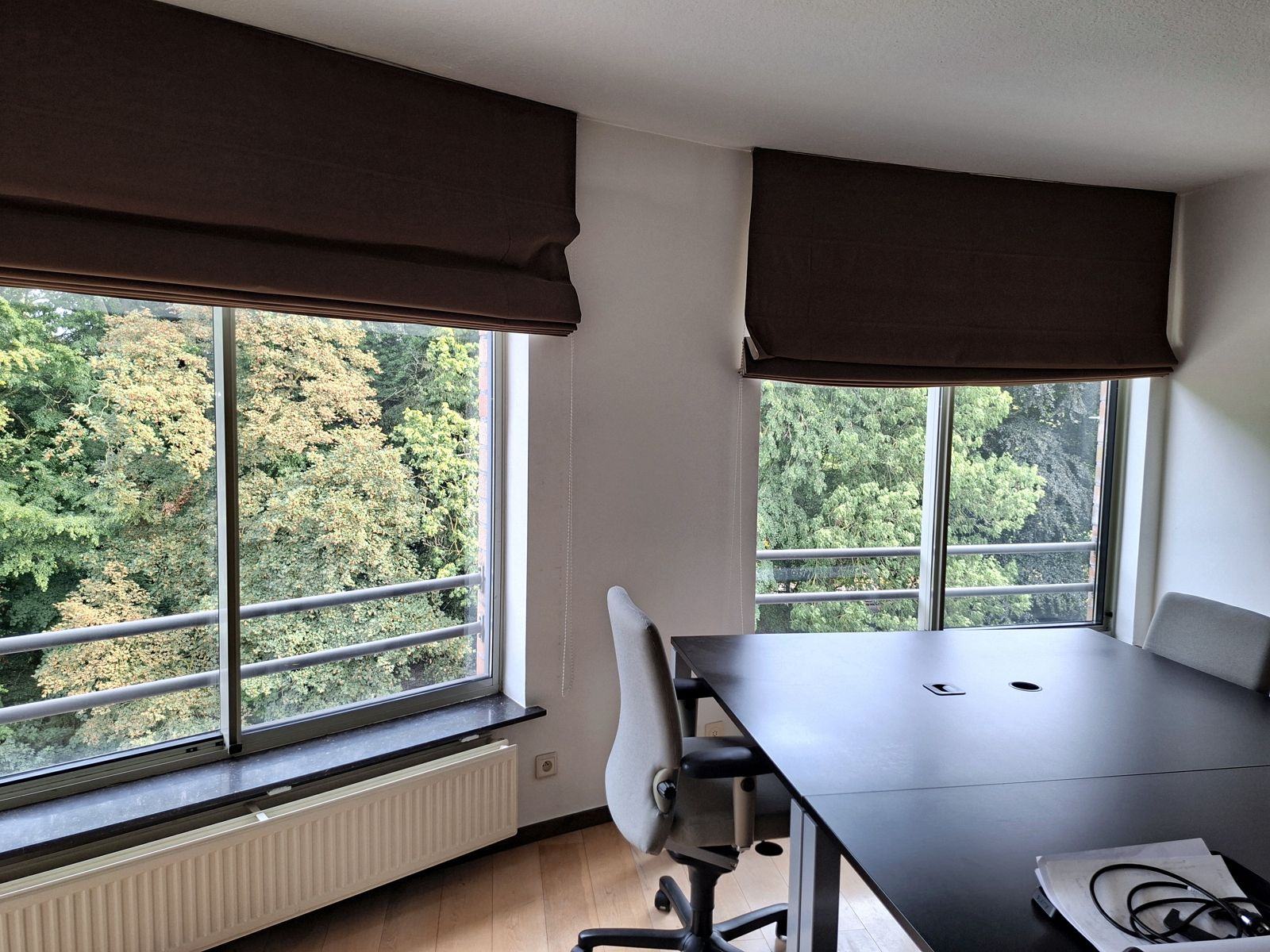 Slaapkamer met parkzicht